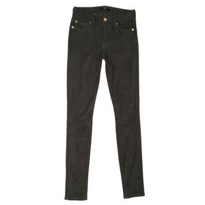 7 For All MankindOlive Green Suede Pants